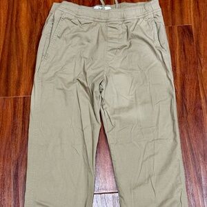 Men's Hollister Straight Fit Pull On Khaki Pants